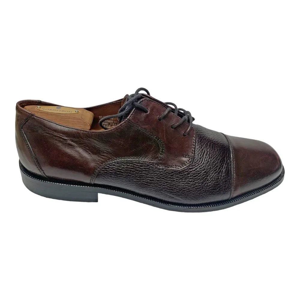 BOSTONIAN 27848 Marco‎ Brown Leather Cap Toe Dress Oxfords
